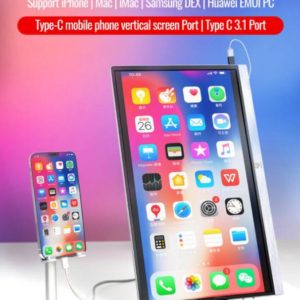 iPhone Portable Monitor, USB-C Monitor for iPhone, iPhone Type-C Monitor, iPhone Mini Monitor, iPhone Portable Display, USB3.1 Portable Monitor, Samsung Portable Monitor,