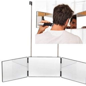 NEW 3Way Mirror Trifold Mirror For Self Hair Cutting Styling DIY Haircut Tool Practicing Mirror For Card Home Wall Decor Mirrors