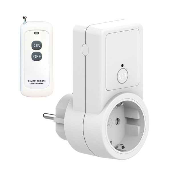 Universal Safe Power Socket Mini Smart EU RF 433mhz Wireless Remote Control For Smart Home Compatible With Broadlink RM4 Pro