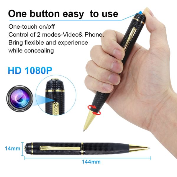 BOSEUS 1080P Mini Camera Full HD Portable Pen Camera Wireless Micro Digital IP Mini Camcorder Video Recorder Audio Record Action Cam - Image 2