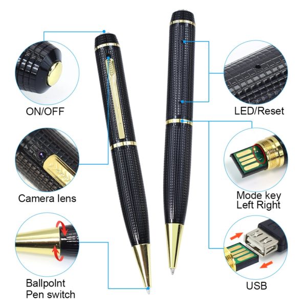 BOSEUS 1080P Mini Camera Full HD Portable Pen Camera Wireless Micro Digital IP Mini Camcorder Video Recorder Audio Record Action Cam - Image 3