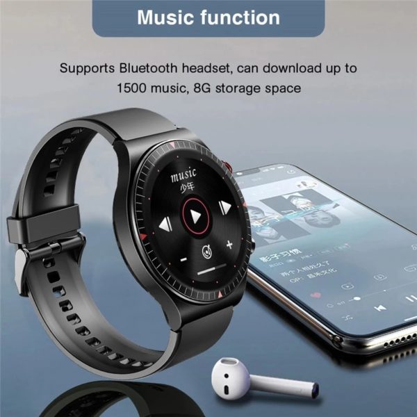 ANKOOL 2021 Bluetooth Call Smart Watch Men 4G Memory Card Music Player smartwatch For Android ios Phone Recording Sport Fitness Tracker - Image 3