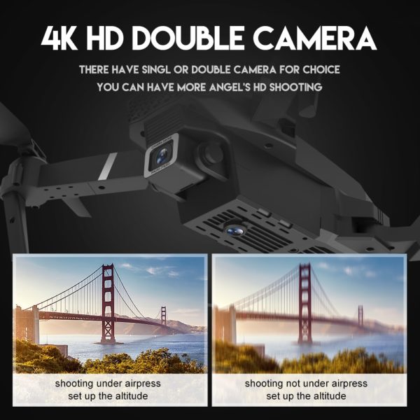 BOSEUS Drone 4k profession HD Wide Angle Camera 1080P WiFi fpv Drone Dual Camera Height Keep Drones Camera Helicopter Toys - Image 5