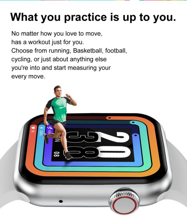 BOSEUS 2021 Smart Watch 44mm Men Women Smartwatch Wireless Charging DIY Watch Face For Apple Android PK Hw16 W46 Series 6 7 - Image 5