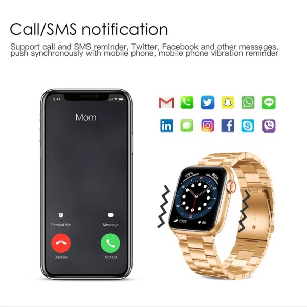 2021 Smart Watch IP67 Waterproof Smartwatch Women Men Watches Fitness watch Heart Rate Monitor For Android Apple Samsung women - Image 5