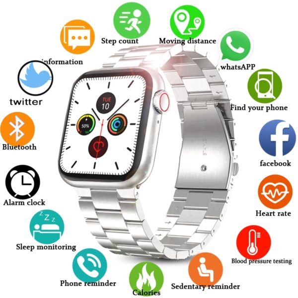 2021 Smart Watch IP67 Waterproof Smartwatch Women Men Watches Fitness watch Heart Rate Monitor For Android Apple Samsung women