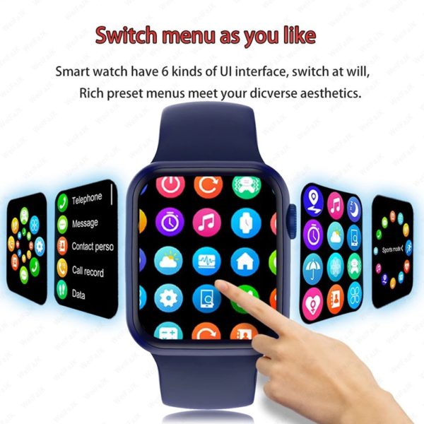 BOSEUS 2021 Smart Watch Series 7 Iwo 14 Pro Max W37 Men Women Smartwatch 6 W26 Sports Fitness Bracelet For Xiaomi iPhone Apple Watch SE - Image 3