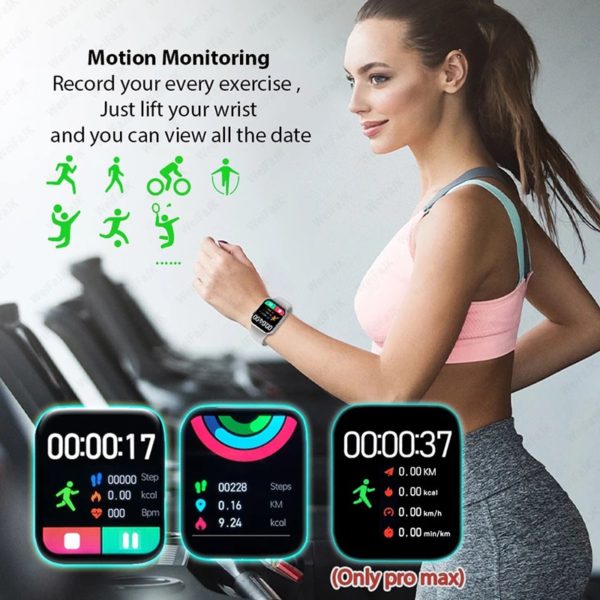 BOSEUS 2021 Smart Watch Series 7 Iwo 14 Pro Max W37 Men Women Smartwatch 6 W26 Sports Fitness Bracelet For Xiaomi iPhone Apple Watch SE - Image 6