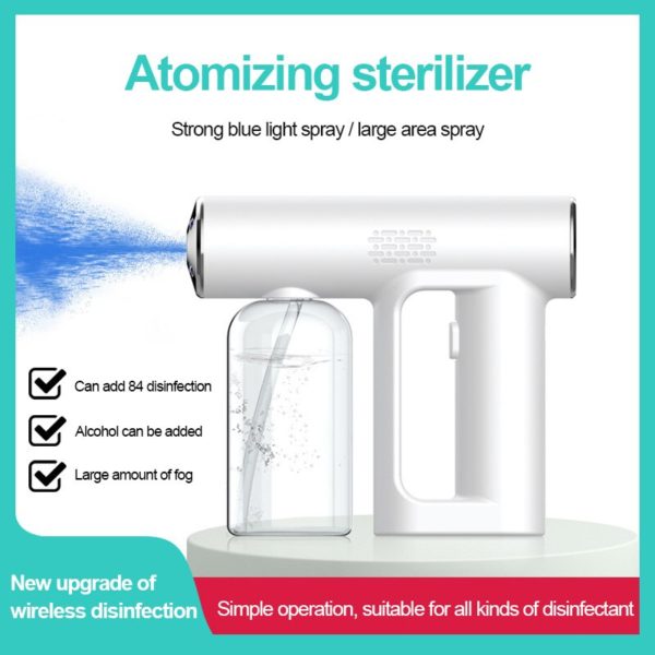 BOSEUS 250ml Electric Wireless Disinfection Sprayer Handheld Portable USB Rechargeable Nano Atomizer Home Disinfection Steam Spray Gun - Image 2