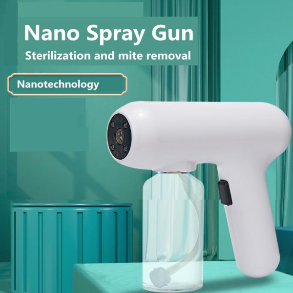 BOSEUS 300ML Portable Nano Electric Sterilizer Sprayers Atomization Disinfection Fog Machine USB Rechargeable Blue Light Spray Gun - Image 2