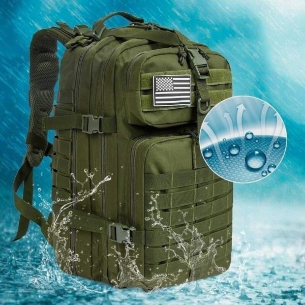 BOSEUS 50L 1000D Nylon Waterproof Trekking Fishing Hunting Bag Backpack Outdoor Military Rucksacks Tactical Sports Camping Hiking - Image 6