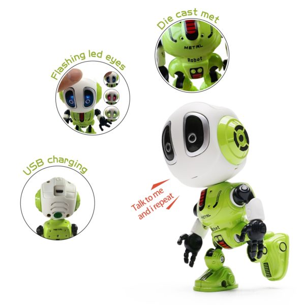 BOSEUS Intelligent Recording Talking Robot Dialogue Manual Deformation Robot Boy 1-2-3 Years Old 4 Children 5 Kids 6 Toys USB - Image 3