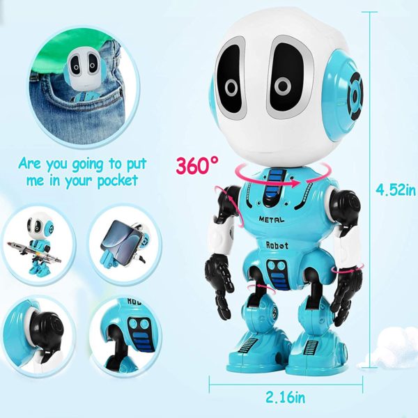 BOSEUS Intelligent Recording Talking Robot Dialogue Manual Deformation Robot Boy 1-2-3 Years Old 4 Children 5 Kids 6 Toys USB - Image 4