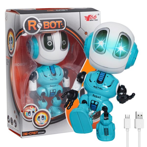 BOSEUS Intelligent Recording Talking Robot Dialogue Manual Deformation Robot Boy 1-2-3 Years Old 4 Children 5 Kids 6 Toys USB