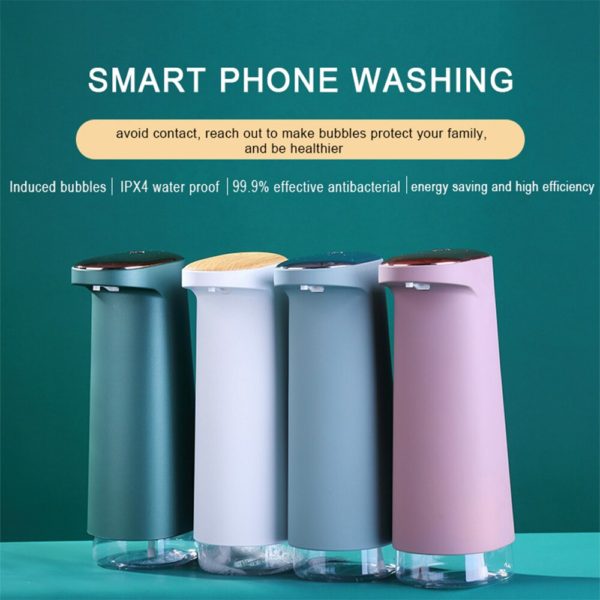 BOSEUS Automatic Soap Dispenser USB Rechargeable Foaming Touchless Hand Free Portable Foam Liquid soap dispenser for Bathroom KitchenAu