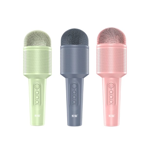 Bluetooth Microphone Speaker, Karaoke Wireless Microphone Speaker, Handheld Portable Microphone with Bluetooth Speaker,