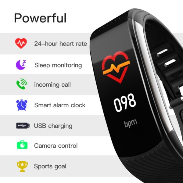 ANKOOL C5S Smart Bracelet Blood Pressure Monitor Men Women Waterproof IP67 Heart Rate Monitor Smart Band Watch Fitness Tracker Bracelet - Image 6