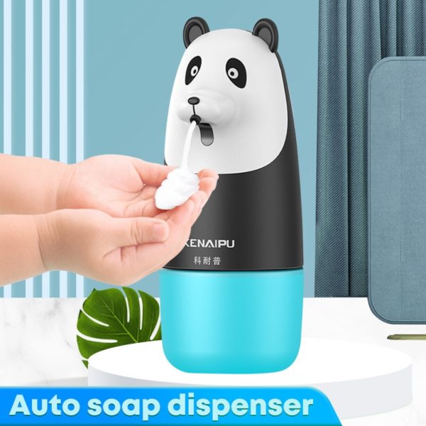 JOYLLON Cute Panda Rechargeable Foam Soap Dispenser Automatic Induction Machine Touchless Infrared Sensor Foaming Hand Washing Device