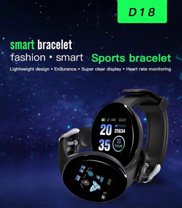 BOSEUS D18 Pro Smart Watch Bluetooth Fitness Tracker Sport Heart Rate Monitor Blood Waterproof Women Smart Bracelet for Android IOS - Image 2