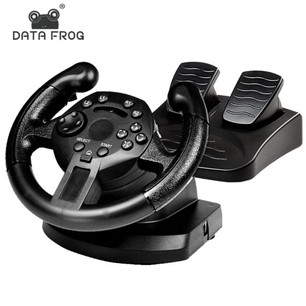 BOSEUS Racing Game Pad 180 Degree Steering Wheel Vibration Joysticks For PS3 Game Remote Controller Wheels Drive For PC