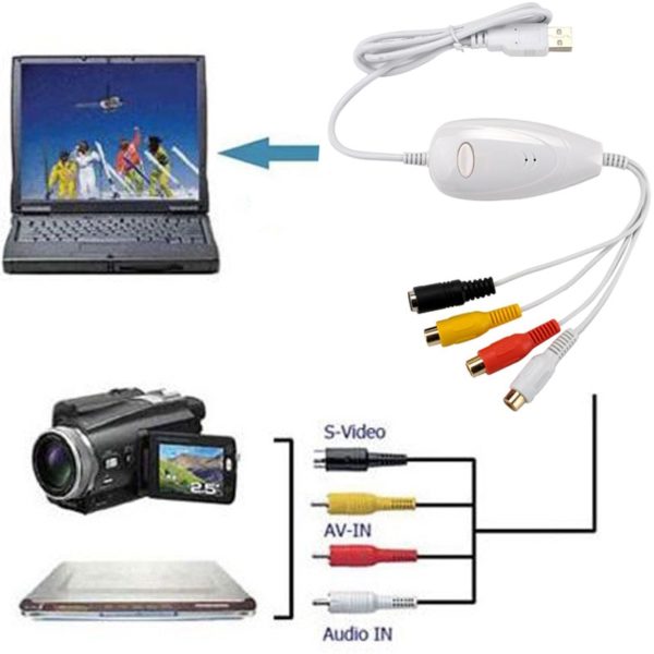 BOSEUS Ezcap1568 159 USB Video Capture Card Convert Analog To Digital Format for DVD DVR VHS Player for Win7/8/10 Win10 64bit & Mac OS - Image 3