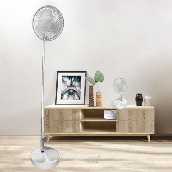 BOSEUS Folding Telescopic Floor Fan Summer Silent Student Desktop Fan USB Rechargeable Portable Household Mini Air Cooler Electric Fan - Image 5