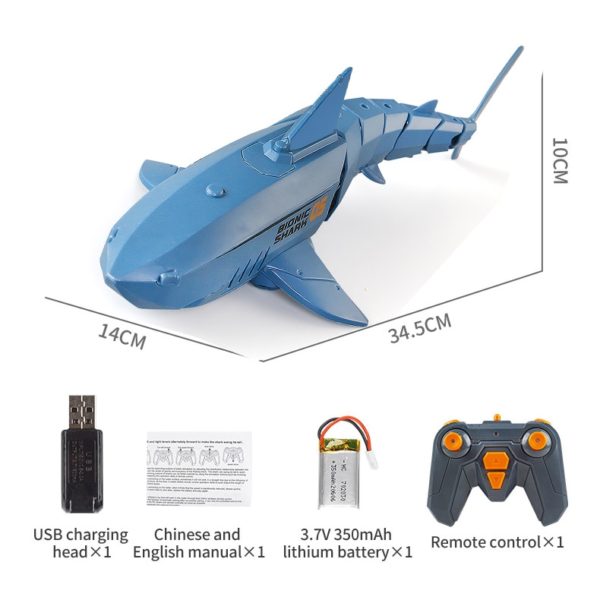 Funny RC Shark Toy Remote Control Animals Robots Bath Tub Pool Electric Toys for Kids Boys Children Cool Stuff Sharks Submarine - Image 2