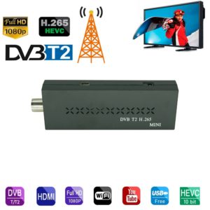 DVB T2 H.265, Mini USB TV Receiver, Digital DVB T2, Digital TV Stick Tuner, DVB-T2 DVB-C DAB