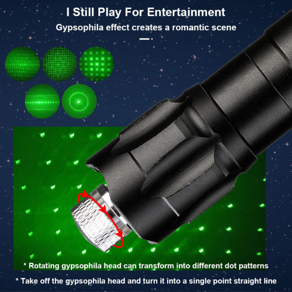 BOSEUS High Power Laser Pointer 303 Military Powerful Strong Laser Pen Puissant Flashlight Green Light Blue Lantern Laser Torch for Cat - Image 5