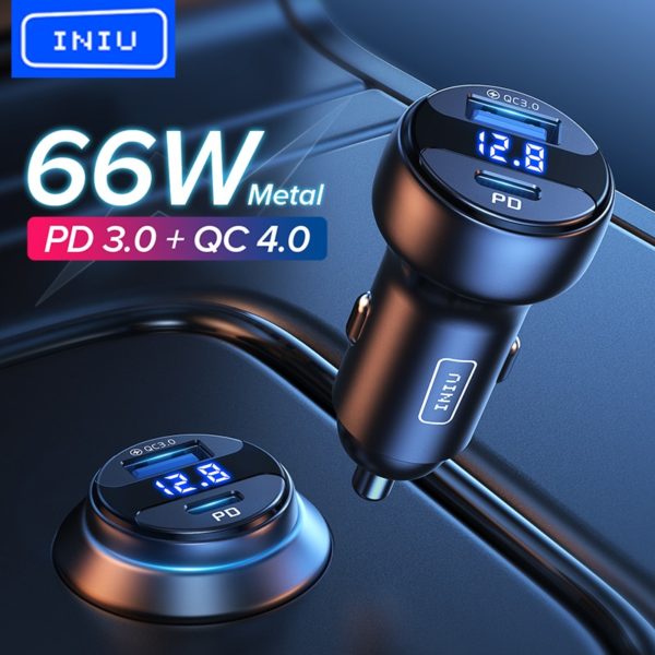 66W Car Charger, High Power Car USB Charger, Car Quick Charger