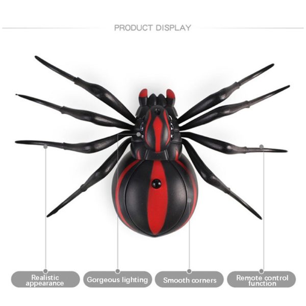 BOSEUS Infrared RC Toy Remote Control Realistic Mock Fake Spider Prank Tricky Jock Gift - Image 3