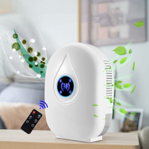 BOSEUS LCD Dry Dehumidifier Semiconductor Mini Portable Moisture Home Barthroom Absorber Cabinet Low Noise Remote Control Air Dryer - Image 2