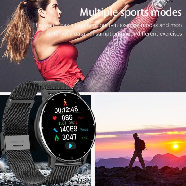 BOSEUS 2021 Smart watch Ladies Full touch Screen Sports Fitness watch IP67 waterproof Bluetooth For Android iOS Smart watch Female - Image 3