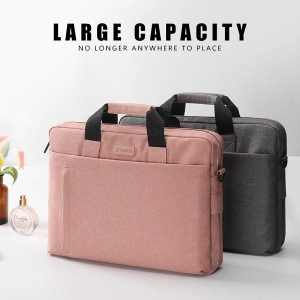 BOSEUS Laptop Bag case 13.3 14 15.6 17.3 inch Waterproof Notebook Bag for Macbook Air Pro 13 15 Computer Shoulder Handbag Briefcase Bag - Image 2