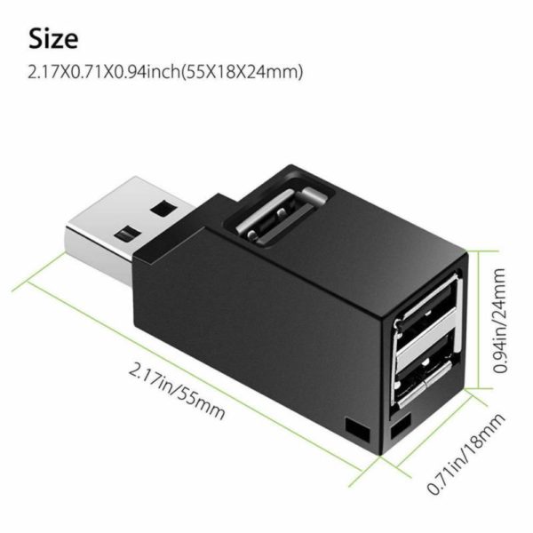 BOSEUS Mini 3 Ports USB 3.0 2.0 Splitter Hub High Speed ​​Data Transfer Splitter Box Adapter For PC Laptop MacBook Pro Accessories - Image 3