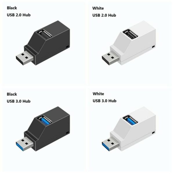 BOSEUS Mini 3 Ports USB 3.0 2.0 Splitter Hub High Speed ​​Data Transfer Splitter Box Adapter For PC Laptop MacBook Pro Accessories - Image 4