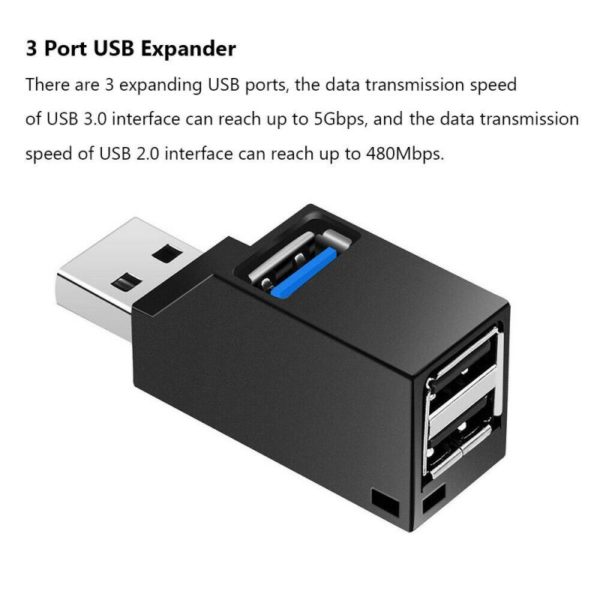 BOSEUS Mini 3 Ports USB 3.0 2.0 Splitter Hub High Speed ​​Data Transfer Splitter Box Adapter For PC Laptop MacBook Pro Accessories - Image 6