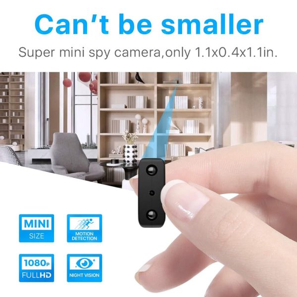 BOSEUS Mini Camera Smallest 1080P Full HD Camcorder Infrared Night Vision Micro Cam Motion detection IR-CUT DV Support Hidden TF card - Image 3