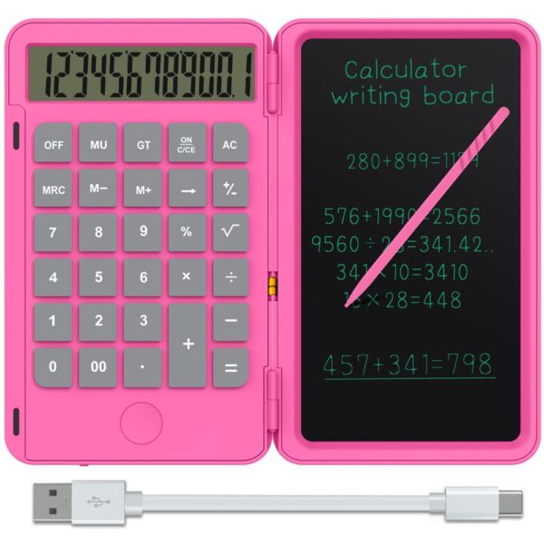 BOSEUS 6.5 Inch LCD Writing Tablet Calculator Rechargeable Electronic Drawing Board Graphics Notepad Digital Tablet for Kid Gift - Image 6