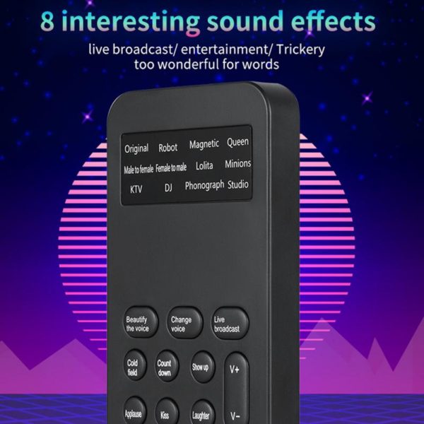 BOSEUS Voice Changer Mini Portable 12 Voice Changing Modulator With Adjustable Voice Functions Phone Computer Sound Card Mic Tool - Image 2