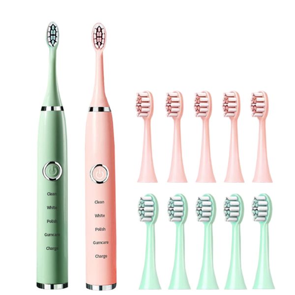 BOSEUS Sonic Electric Toothbrushes for Adults Kids Smart Timer Rechargeable Whitening Toothbrush IPX7 Waterproof 4 Brush Head