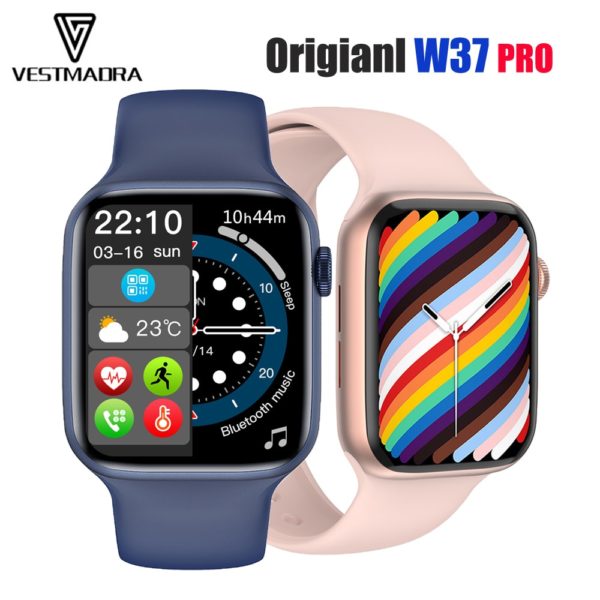 BOSEUS W37 Pro Smart Watch Men Women Bluetooth Call Wireless Charging Custom Dial Smartwatch Full Touch Screen PK W26 W46 HW22