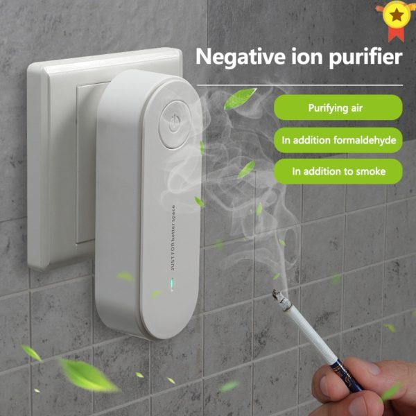 BOSEUS Portable Air Purifier Anion Air Purification Xiomi Air Freshener Ionizer Cleaner Dust Cigarette Smoke Remover Toilet Deodorant