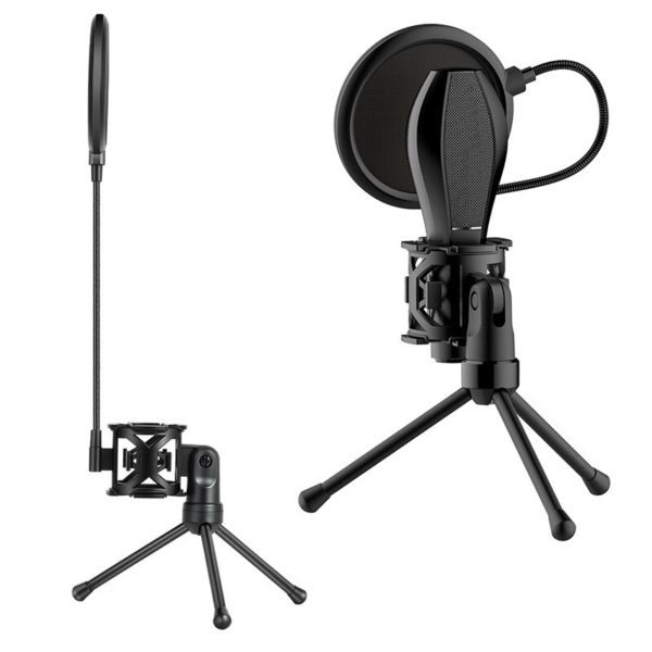 BOSEUS Professional Microphone Desktop Stand Recording Equipment Adjustable Shockproof Tripod Mount Table Microphone Holder - Image 5