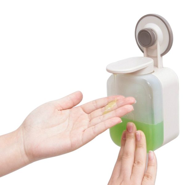 BOSEUS Push-type Silicone Liquid Soap Box Bathroom Toilet Hand Sanitizer Bottling Portable Wall Hanging Free Punch Soap Dispenser - Image 2