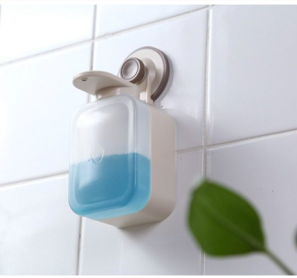 BOSEUS Push-type Silicone Liquid Soap Box Bathroom Toilet Hand Sanitizer Bottling Portable Wall Hanging Free Punch Soap Dispenser - Image 4