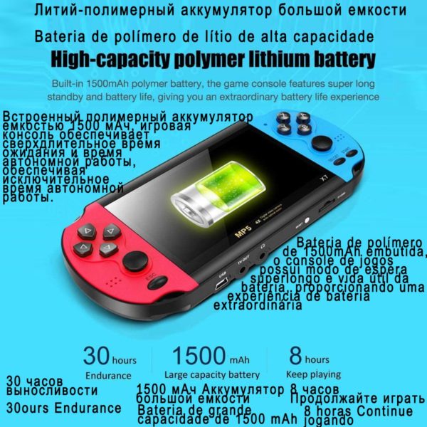 BOSEUS Retro Video Game Console Player Handheld Gaming Portable Portatil Mini Arcade Videogames Electronic Machine Retrogame Play Vidio - Image 4