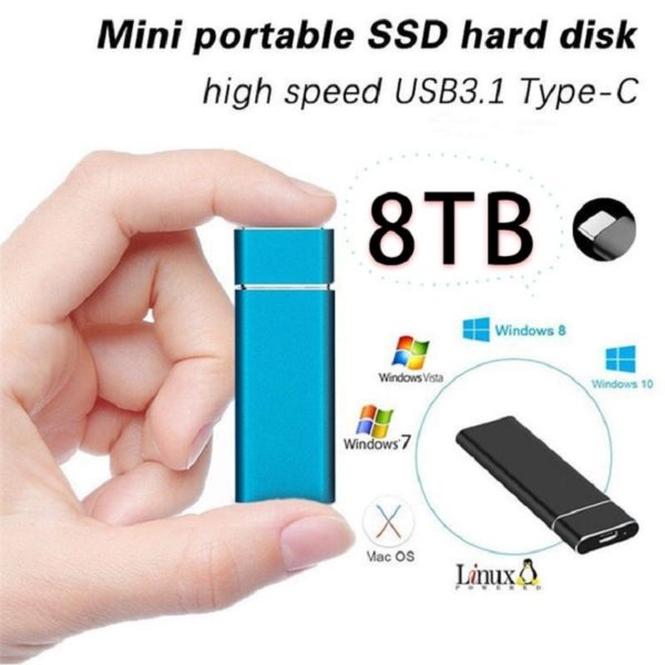 BOSEUS SSD M.2 External Hard Drive Portable Hard Drive HD Externo HD 1TB 2TB 4TB USB3.0 storage ssd externe hdd 8tb 4tb ssd external