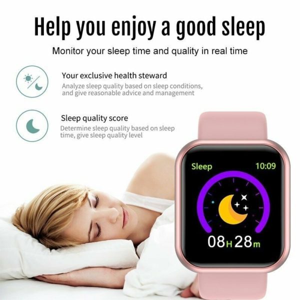 BOSEUS Smart Watch Men Women Smartwatch Heart Rate Blood Pressure Monitor Fitness Tracker Watch Smart Bracelet for Android and IOS - Image 6