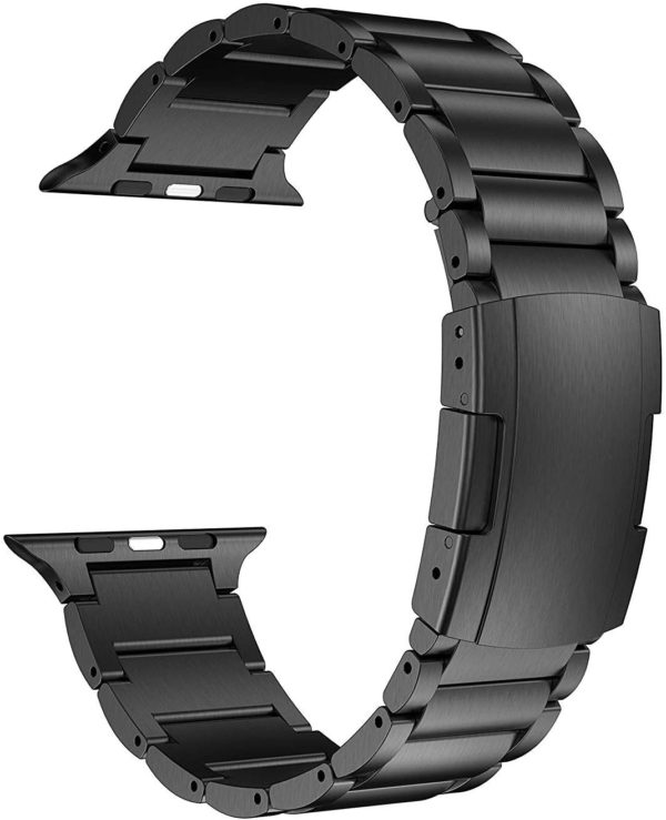 BOSEUS Titanium Strap Compatible With Apple Watch Band 44mm 42mm 40mm 38mm Quick folding buckle bracelet strap for iwatch 7 6 5 4 3 SE - Image 3